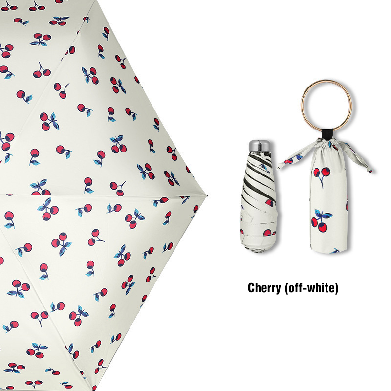 Mini Sunscreen Umbrella Parasol Five Folding Umbrella