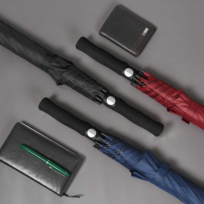 8-Bone Business Long Handle Umbrella Full Fiber Long Handle Golf Umbrella Sunshade Sun Protection Umbrella