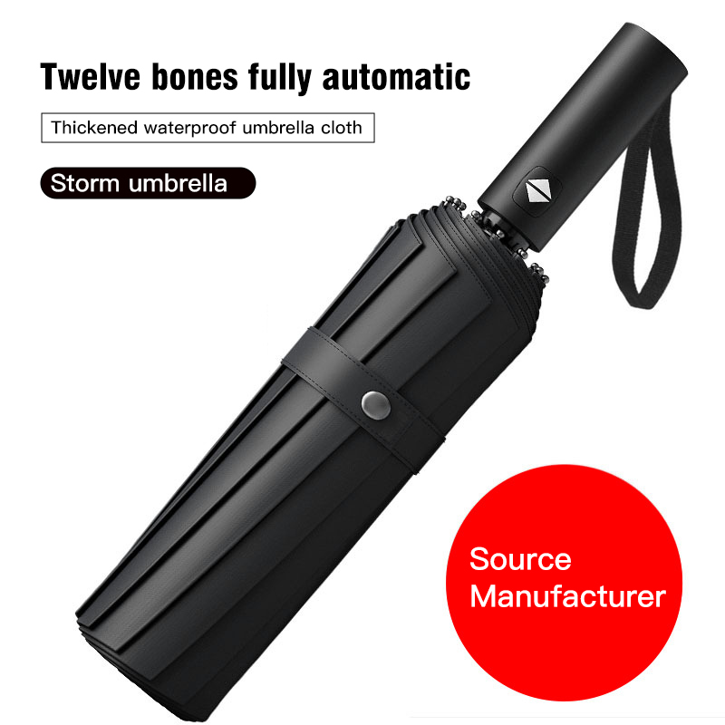 Automatic Folding Umbrella Custom Umbrella Custom Logo Umbrella Enlargement Reinforced Dual-Purpose Thickened Umbrella