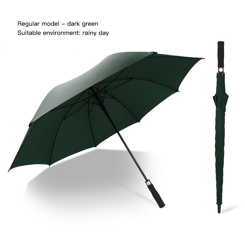 8-Bone Business Long Handle Umbrella Full Fiber Long Handle Golf Umbrella Sunshade Sun Protection Umbrella