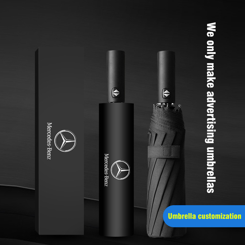Customized Umbrella Custom Printed Logo Pattern Fully Automatic Folding Wholesale Gift Customization Large-Size Advertising Umbrella For Men And Women