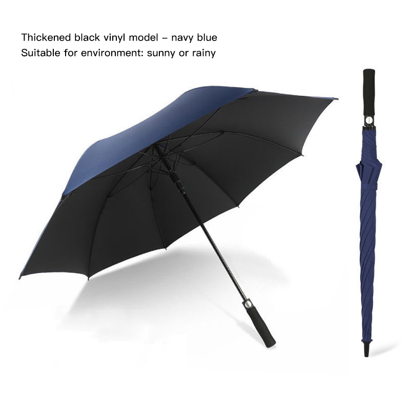 8-Bone Business Long Handle Umbrella Full Fiber Long Handle Golf Umbrella Sunshade Sun Protection Umbrella