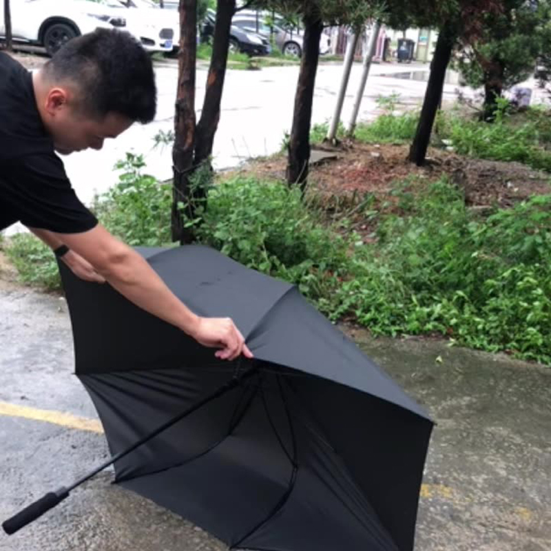 8-Bone Business Long Handle Umbrella Full Fiber Long Handle Golf Umbrella Sunshade Sun Protection Umbrella