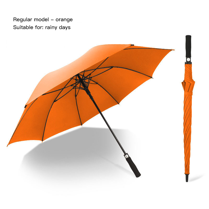 8-Bone Business Long Handle Umbrella Full Fiber Long Handle Golf Umbrella Sunshade Sun Protection Umbrella
