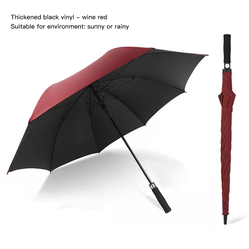 8-Bone Business Long Handle Umbrella Full Fiber Long Handle Golf Umbrella Sunshade Sun Protection Umbrella