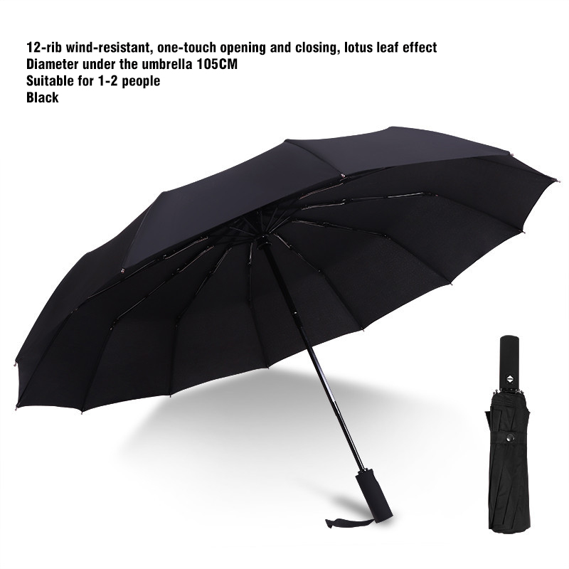 Automatic Folding Umbrella Custom Umbrella Custom Logo Umbrella Enlargement Reinforced Dual-Purpose Thickened Umbrella