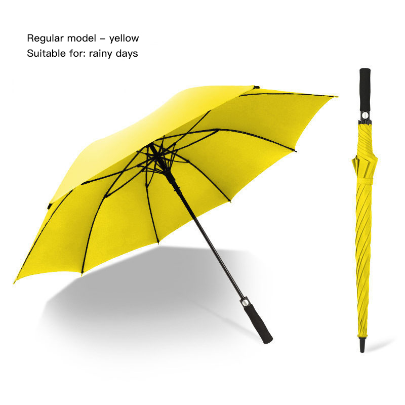 8-Bone Business Long Handle Umbrella Full Fiber Long Handle Golf Umbrella Sunshade Sun Protection Umbrella
