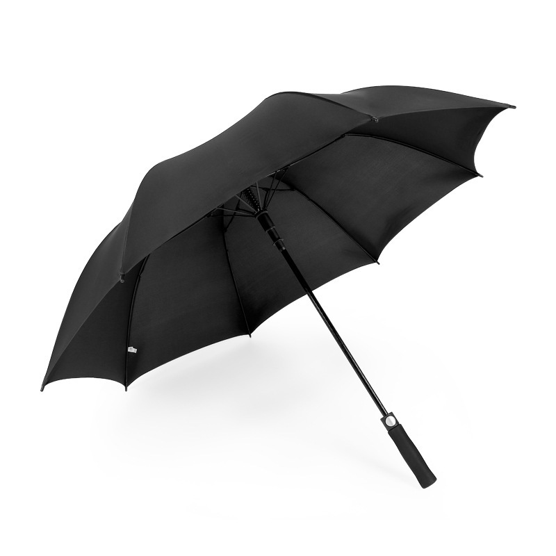 8-Bone Business Long Handle Umbrella Full Fiber Long Handle Golf Umbrella Sunshade Sun Protection Umbrella