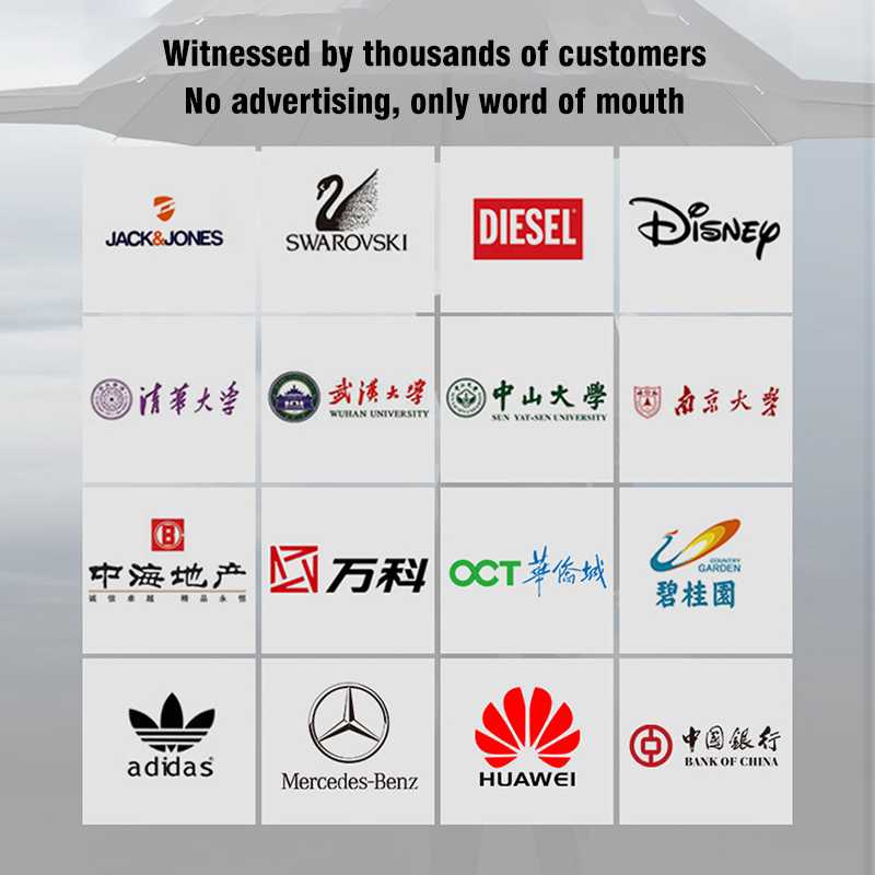Customized Umbrella Custom Printed Logo Pattern Fully Automatic Folding Wholesale Gift Customization Large-Size Advertising Umbrella For Men And Women