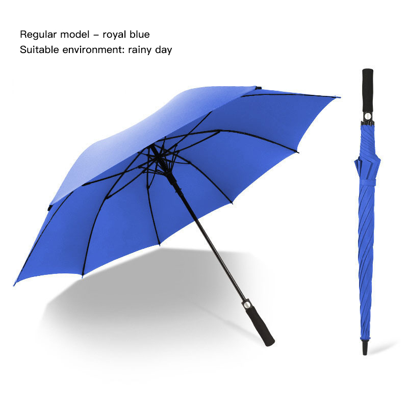 8-Bone Business Long Handle Umbrella Full Fiber Long Handle Golf Umbrella Sunshade Sun Protection Umbrella